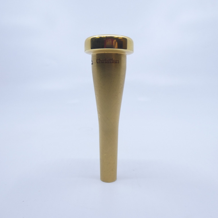 ACB Custom "Christian" Trumpet Mouthpiece in Satin Gold! Lot 318