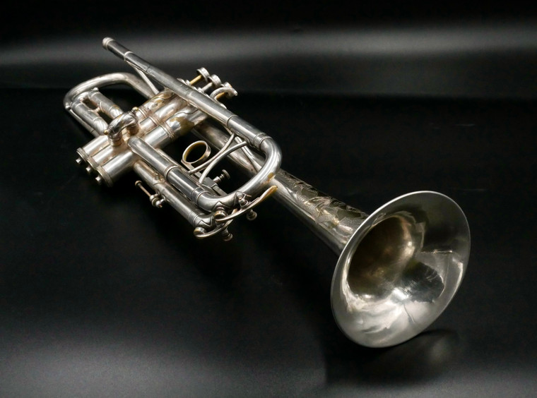 Vintage 1930's King Silvertone Trumpet in Silver Plate!