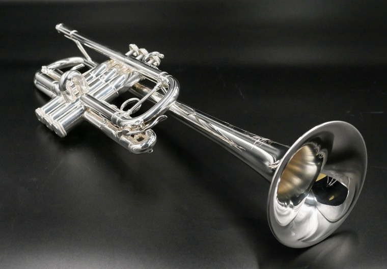 Trade Show Demo Model Shires Model 401 C Trumpet in Silver Plate