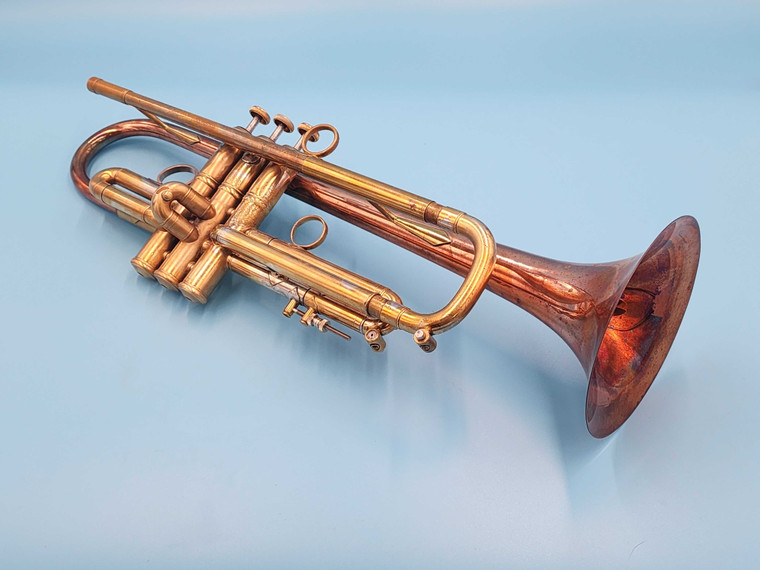Pre-Owned Bach/Pilczuk/NTC Frankenhorn Trumpet in Raw Brass!