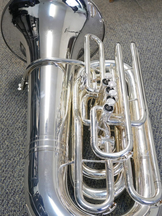 Great Price on Demo Adams 4/4 BBb Selected Series Tuba in Silver Plate