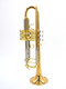 Manchester Brass Professional Bb Trumpet in Clear Lacquer with Gold Brass Bell