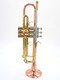 Getzen 900DLX Eterna Deluxe Model Bb Trumpet in Clear Lacquer with copper bell!