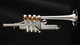 The Incredible  XO 1700 Bb/A Piccolo Trumpet   in silver plate with gold trim
