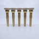 Wedge Hybrid  Trumpet Mouthpieces in Raw Brass with Ceramic Polymer Cups