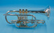 Brand New  Besson Prestige Cornet in silver plate with gold trim