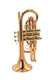 The CarolBrass CCR-9990RSM Bb Cornet in Clear Lacquer 