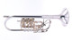 Pre-Owned Yamaha YTR-948FFMS C Rotary Trumpet in Silver Plate 
