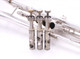 Vintage 1970  Getzen Eterna Severinsen Model Trumpet in Silver Plate 