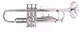 Vintage 1970  Getzen Eterna Severinsen Model Trumpet in Silver Plate 