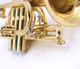 The cool CarolBrass Convertible Pocket Trumpet  (Keys of C and Bb)! 
