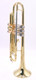 Getzen 907DLX Eterna Deluxe Trumpet in clear lacquer