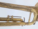 From Trent's Collection!  1940 French Besson Brevete'  Trumpet in Raw Brass 