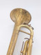 From Trent's Collection!  1940 French Besson Brevete'  Trumpet in Raw Brass 