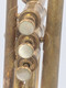 From Trent's Collection!  1940 French Besson Brevete'  Trumpet in Raw Brass 