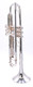 The Classic Commercial Sound! Pre-Owned Calicchio 1s/2 Trumpet in Silver Plate 