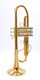 A Rare Beast indeed:   Monette MF Trumpet in Polished  Gold Plate