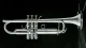 B-Stock Manchester Brass Custom RL-GB Professional Bb Trumpet in Silver Plate