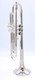 Pre-Owned Carolbrass CTR-5060-L-YLT-Bb-S Trumpet in Silver Plate 