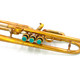 Monster  Del Quadro  Superhorn with three bells, twin tube leadpipe, and MAW valves!