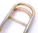 Adams TB1 Tenor Trombone with Yellow Brass Bell and open flow valve 