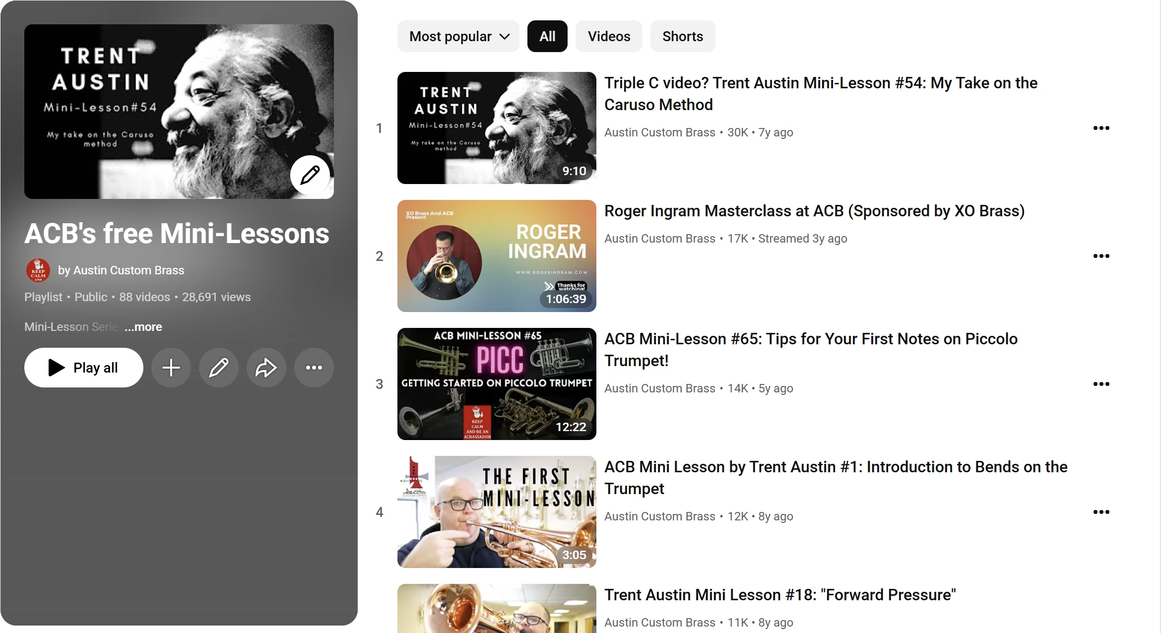 Have you checked out ACB's FREE lessons on YouTube?
