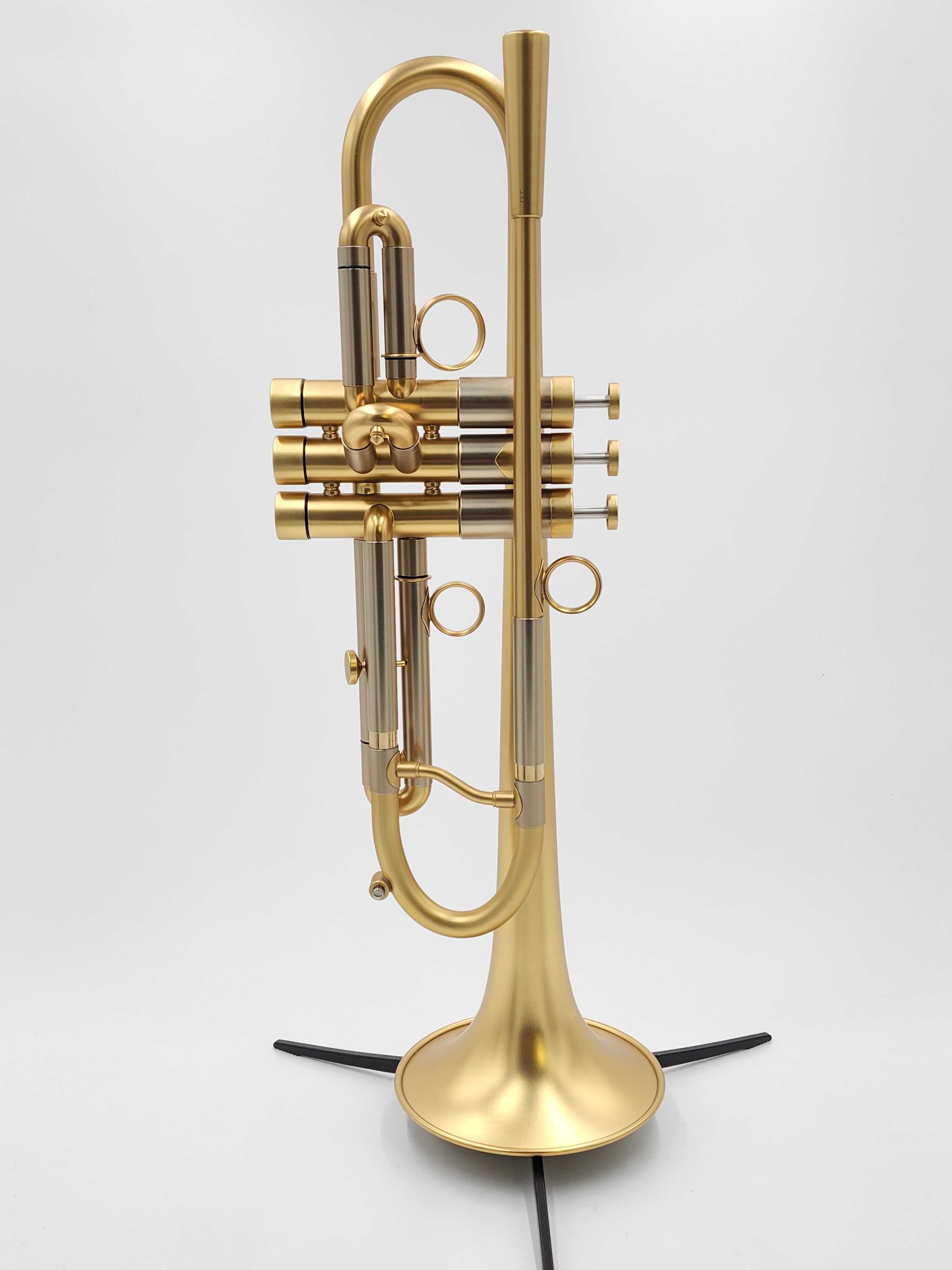 NEW MONTH SALE Pocket Trumpet 3 Valve's Shinning Brass with Mouthpiece and  Case 