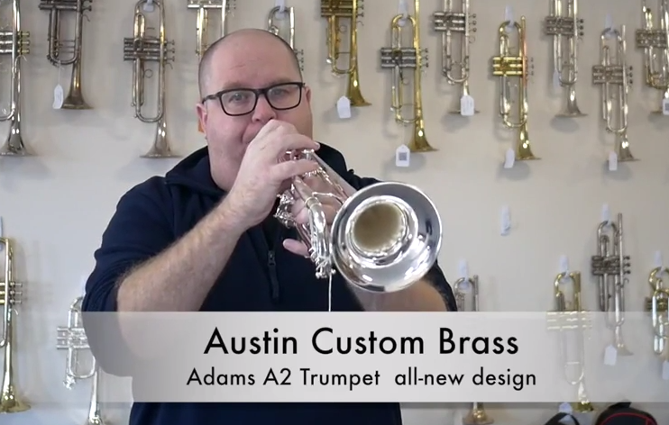 Adams Custom Series E1 Euphonium Red Brass Bell in Satin Lacquer with  Polished Accents Sterling Silver Leadpipe with Trigger and Protection Plate