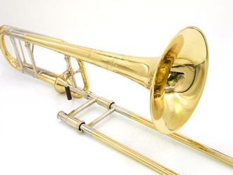 S.E. Shires Q Series Tenor Trombone Q30YA Yellow Brass Axial Flow Valve Show Demo