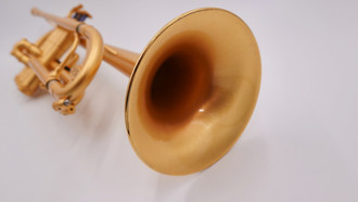 Beautiful Rare Romeo  Adaci  Refernz in matte gold lacquer with brushed bell!