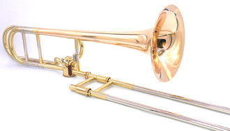 BACK TO SCHOOL SUPERDEAL!   Show Demo Adams TB1 Tenor Trombone with Hagmann Valve, Gold Brass Bell (.60), and Dual Bore Slide