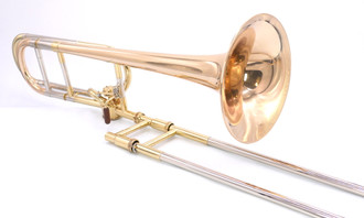 BRASSGIVING SPECIAL!!!   Showroom Demo Adams TB1 Tenor Trombone Gold Brass Bell with Hagmann Valve