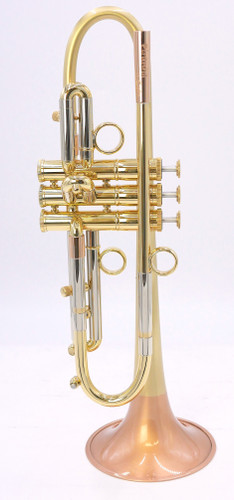 Taylor Piranha Trumpet in Clear Lacquer w/ Polished Accents and Bell and Bauerfeind valves
