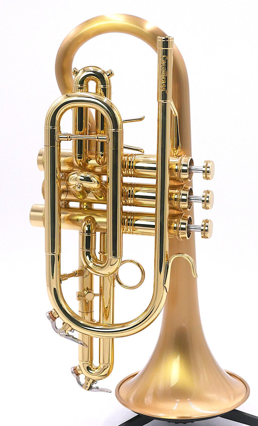 Carolbrass CCR-3880-GSS-Bb Cornet with Satin Bell COR CCR-3880-GSS