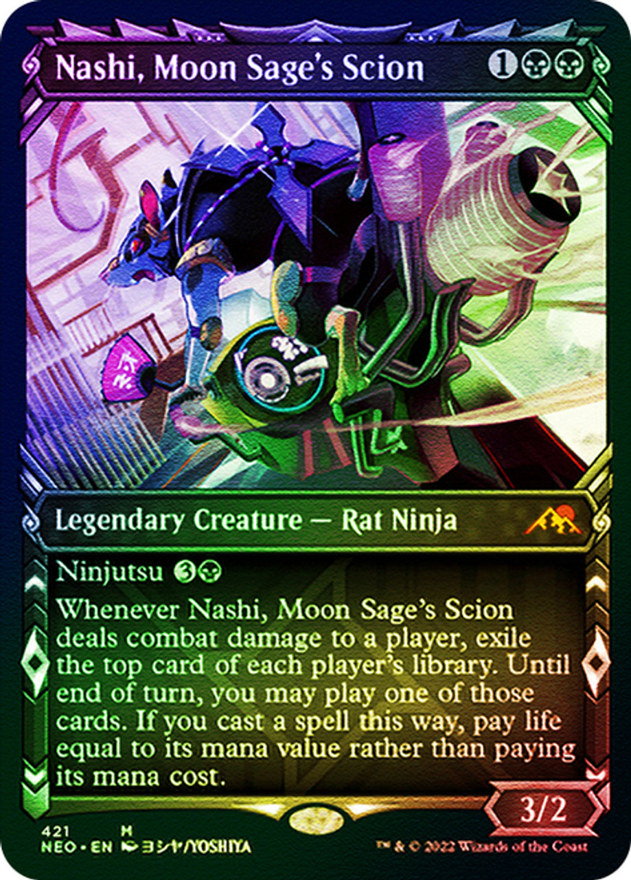 Nashi, Moon Sage's Scion - Ninja Showcase - Etched Foil