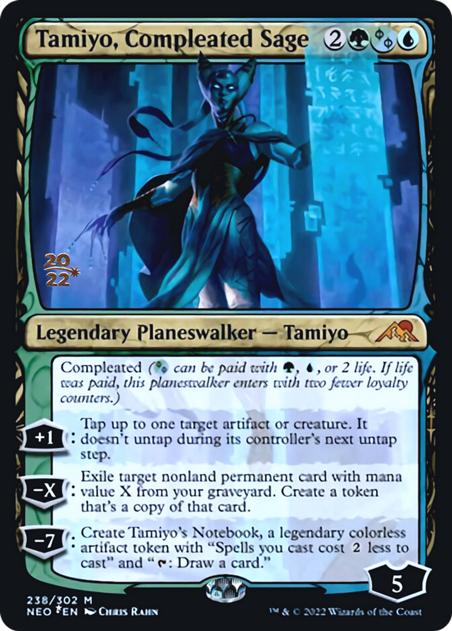 Tamiyo, Compleated Sage [Prerelease] [238s] [Kamigawa: Neon Dynasty:  Promos] - Face To Face Games