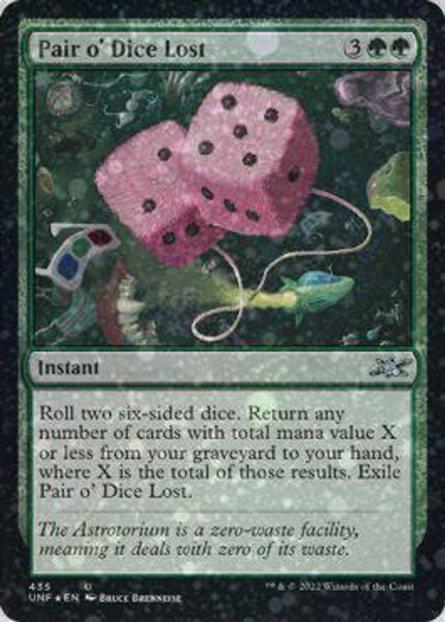 FINALLY HERE! Pair o' Dice Lost in Ad Nauseam Tendrils — Unfinity MTG