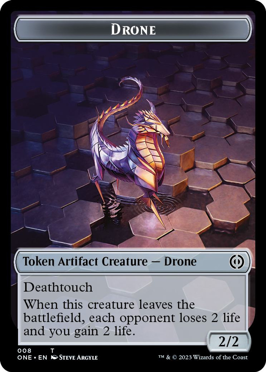 Drone Token [08] [Phyrexia: All Will Be One: Tokens] - Face To