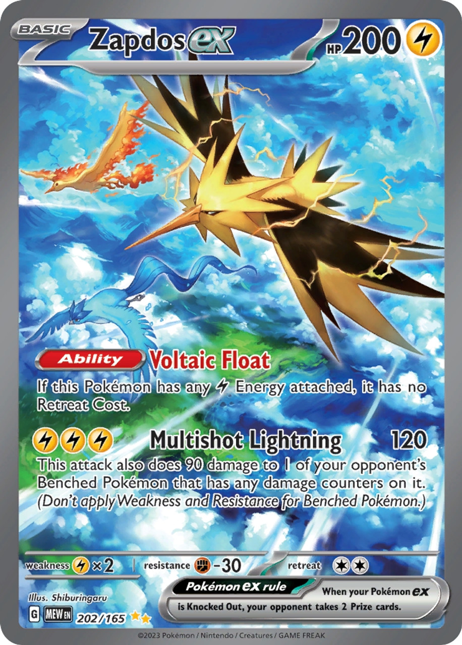 Zapdos ex MEWen 145/165 – PokeChalet