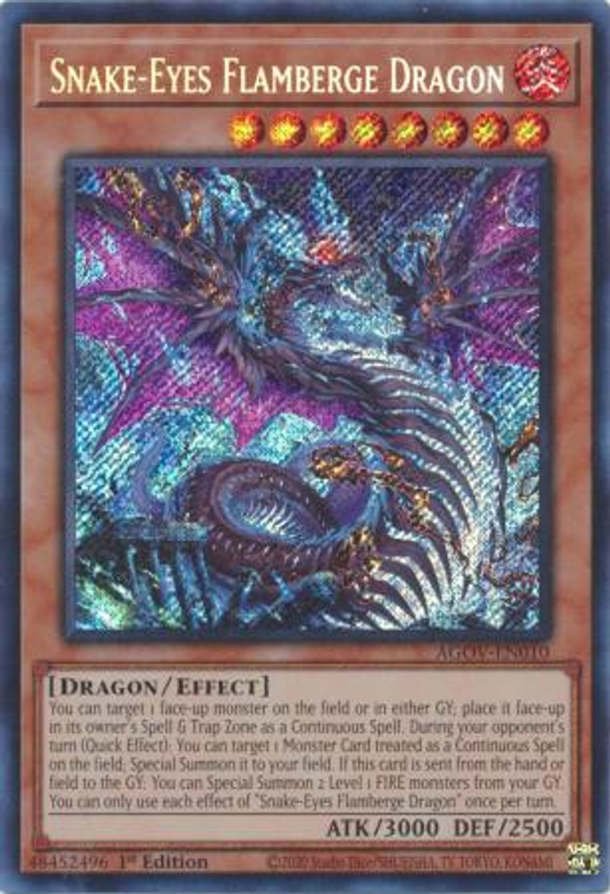 Snake-Eyes Flamberge Dragon - AGOV-EN010 - Secret Rare - Face To Face Games