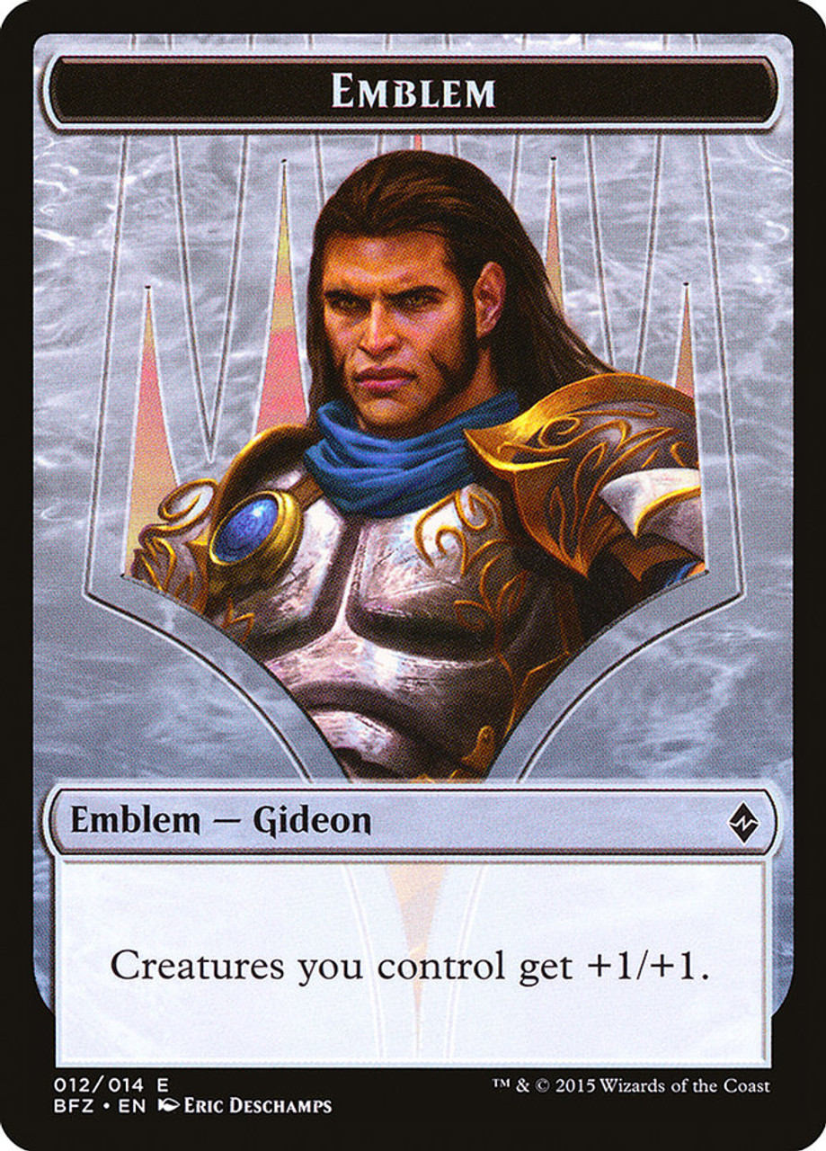 Gideon, Ally of Zendikar Emblem [12] [Battle for Zendikar Tokens] - Face To  Face Games