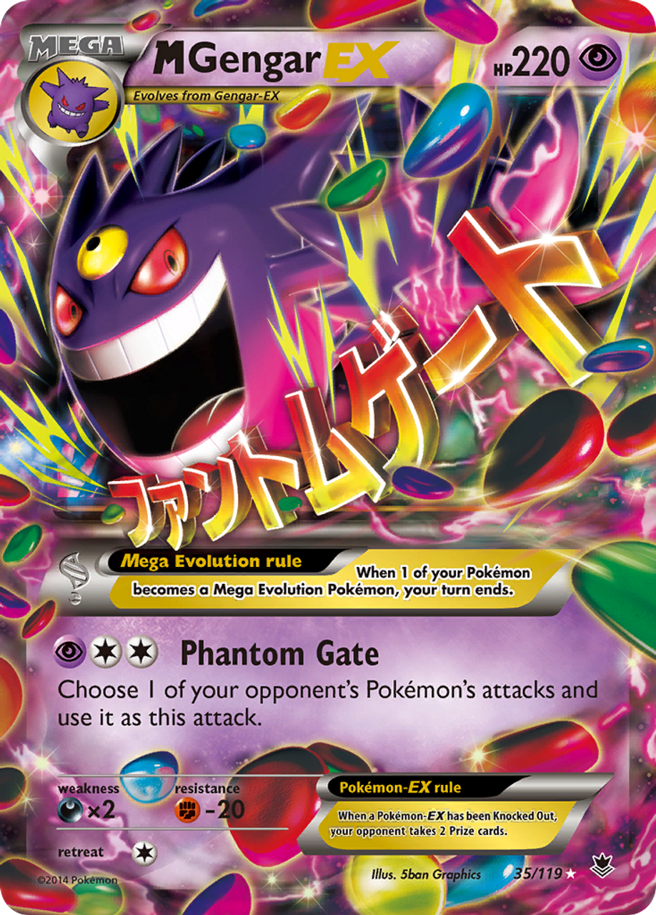  Pokemon - Gengar (34/119) - XY Phantom Forces - Holo