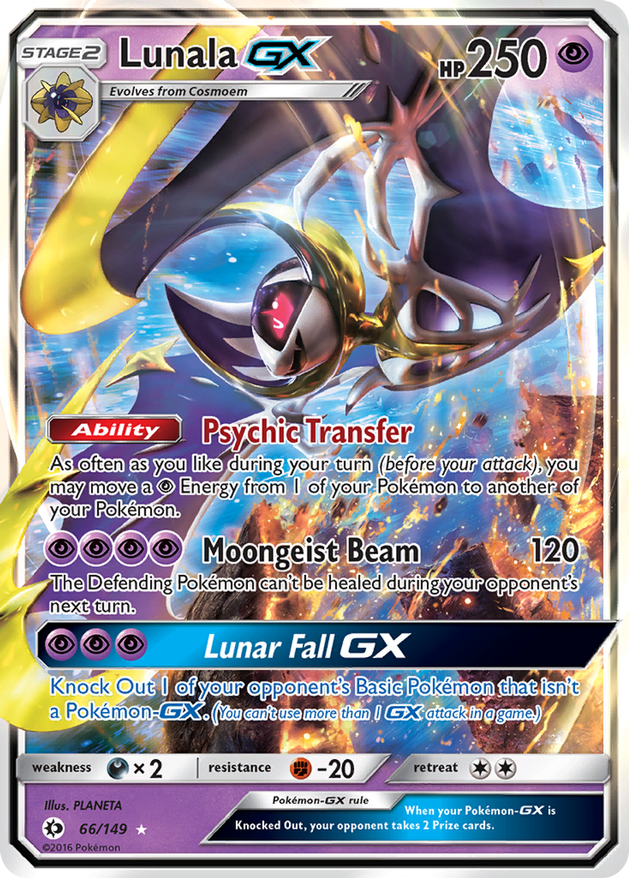 Lunala-GX - 66/149 - Rare Holo GX