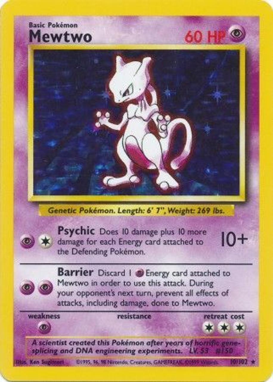 Mewtwo - 10/102 - Rare - Unlimited