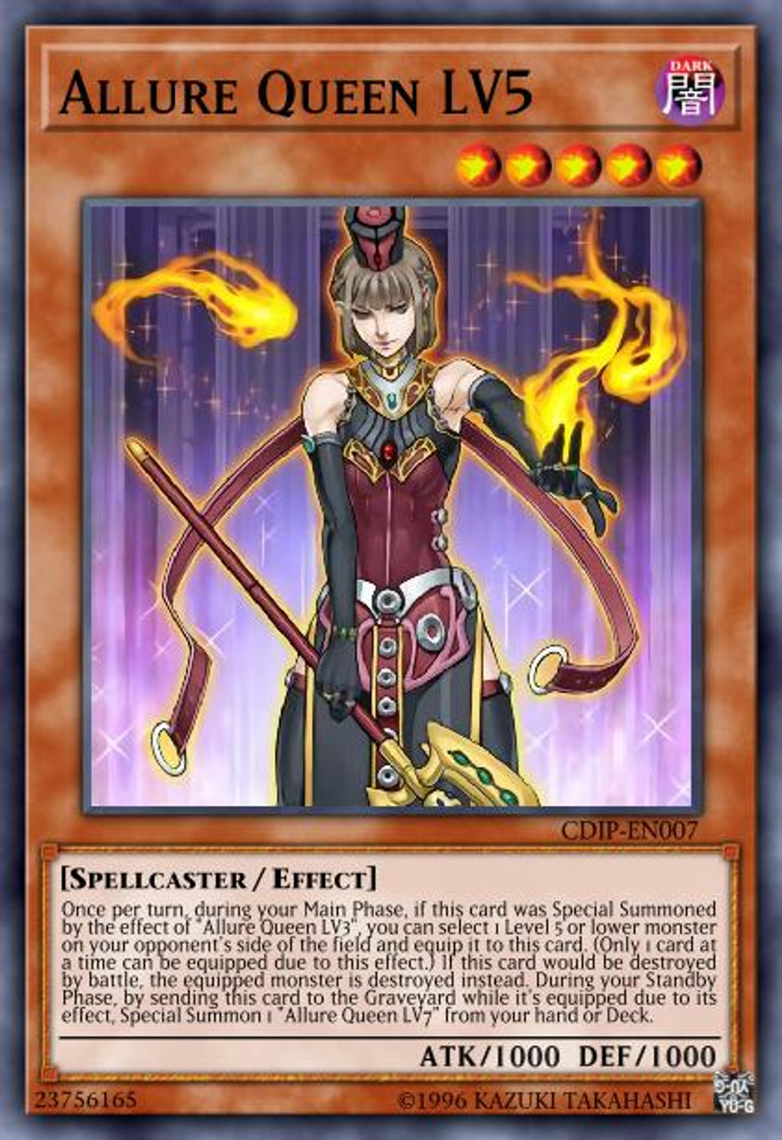 Yu-Gi-Oh Allure Queen LV5 CDIP EN007 1st Edition Ultimate Rare nm