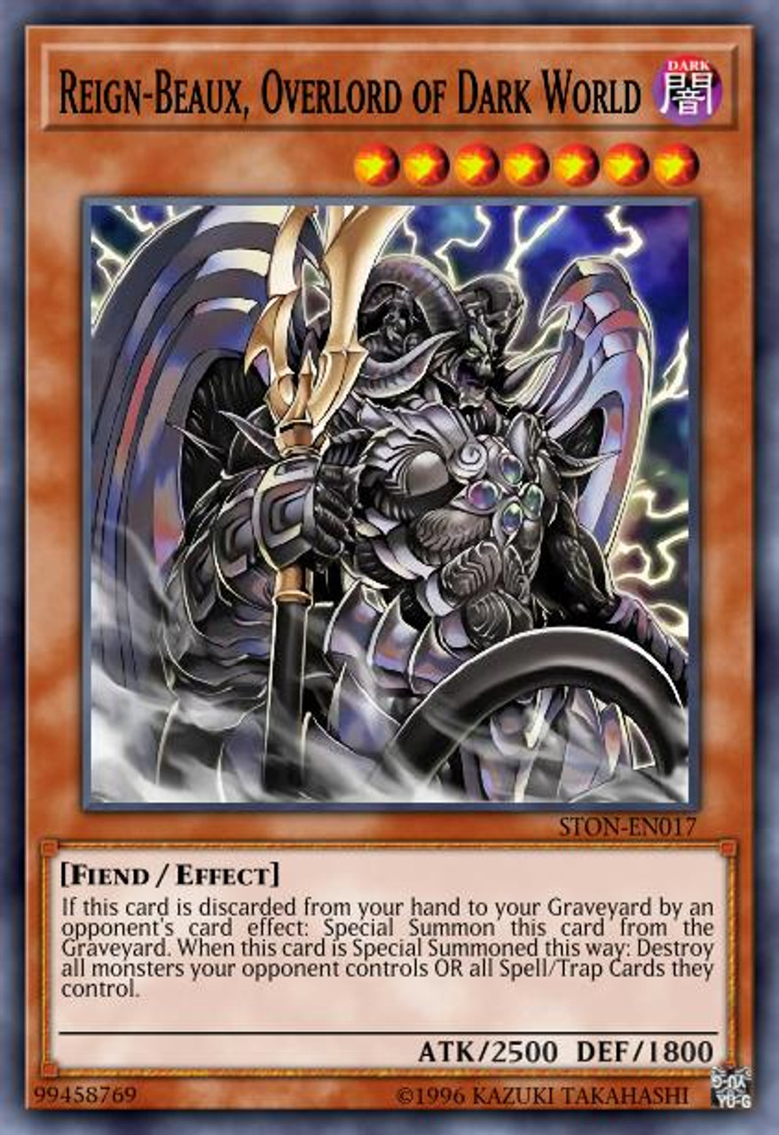 Reign-Beaux, Overlord of Dark World - STON-EN017 - Ultimate Rare