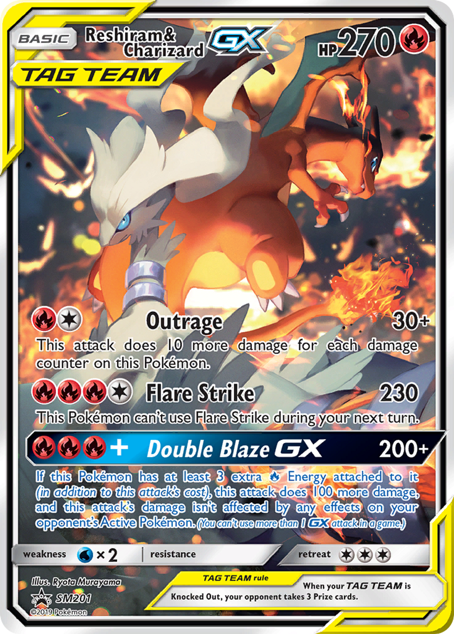 Reshiram & Charizard GX - SM247 - Promo