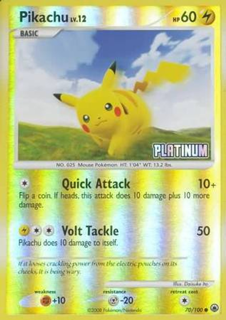 Pikachu - 70/100 - Reverse Holo - BK Promo - Face To Face Games