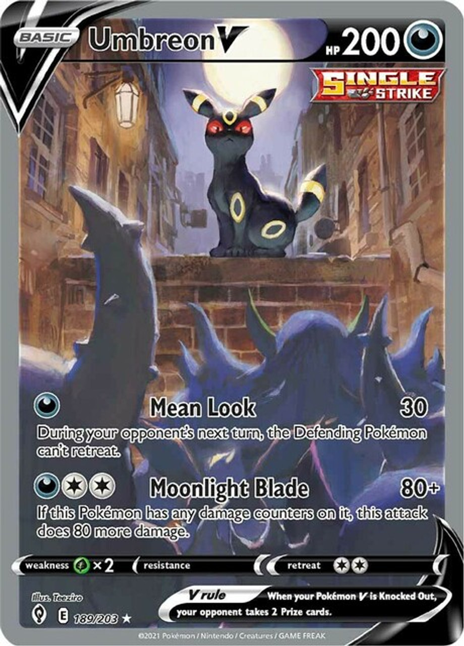 V Heroes Tin: Umbreon V SWSH203 - Pokemon TCG Live Code – Card