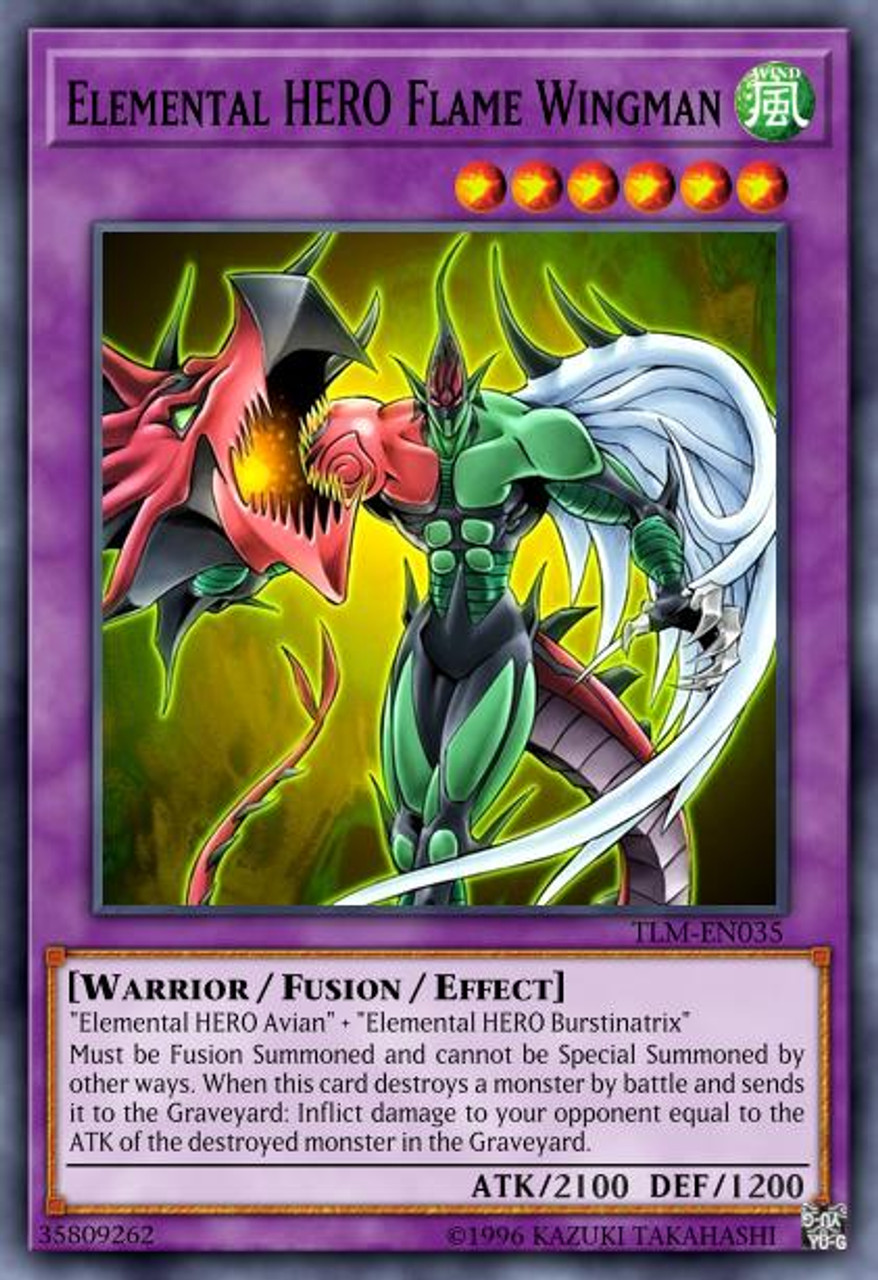 Elemental HERO Flame Wingman - DP1-EN010 - Super Rare